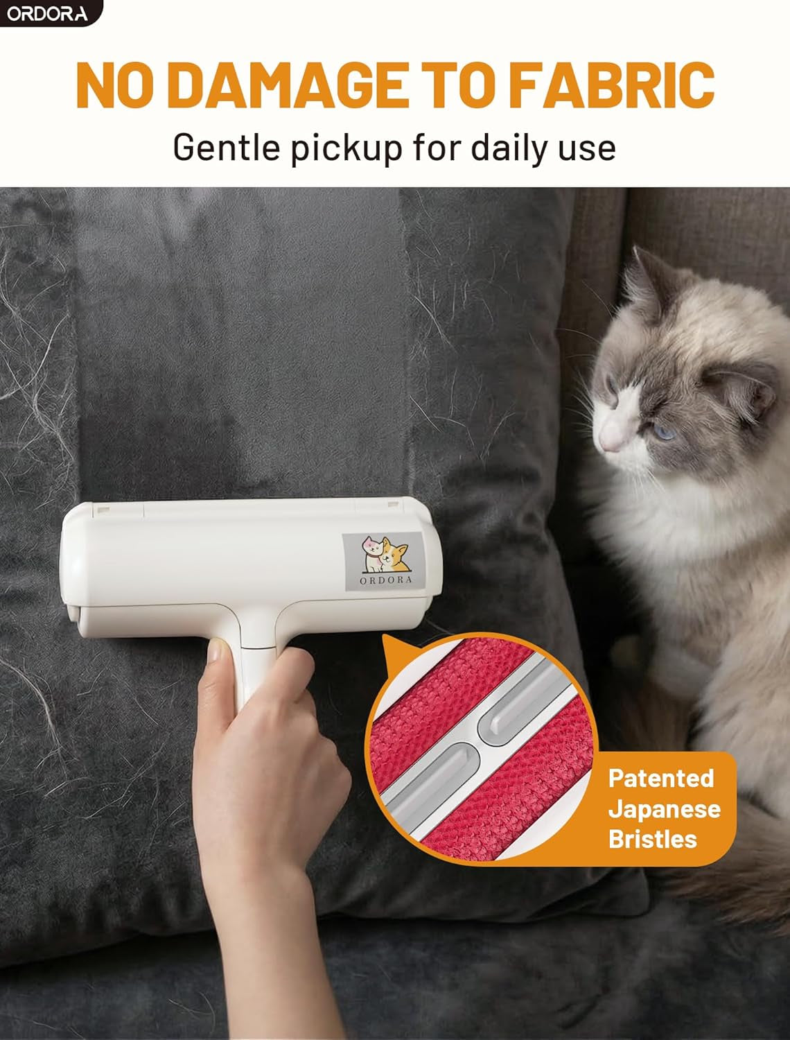 Pet Hair Removal Tool：Reusable Lint Roller for Pet Hair - Portable Pet Hair Remover - Dog and Cat Hair Remover for Couch, Furniture, Carpet, Clothes and Car Seat