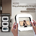 Handheld Ring LED Rechargeable Fill Light Portable Mobile Phone Live Broadcast Photography Desktop Selfie Light